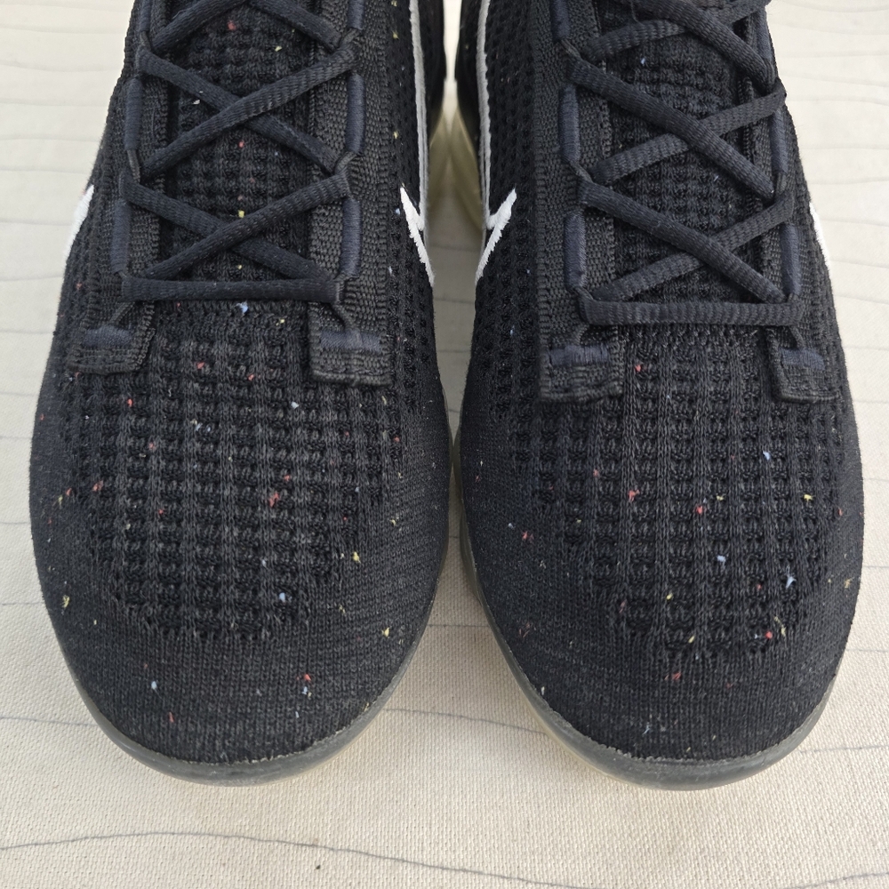 Nike Womens Air VaporMax Flyknit Black Speckled Sneakers Shoes DC4112-002 Size 8 - Picture 4 of 13